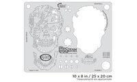 IWATA Artool Steam Driven Steam SkullFreehand Airbrush Template by Craig Fraser | 758240151043