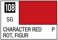 Mr Hobby Mr. Color 108 - Character Red (Semi-Gloss/Primary) - 10ml | 4973028635461
