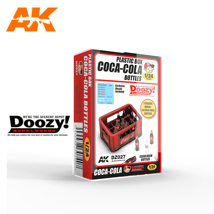 Doozy 1/24 1940-1980's Plastic Box Coca-Cola Bottles | 8435568307407
