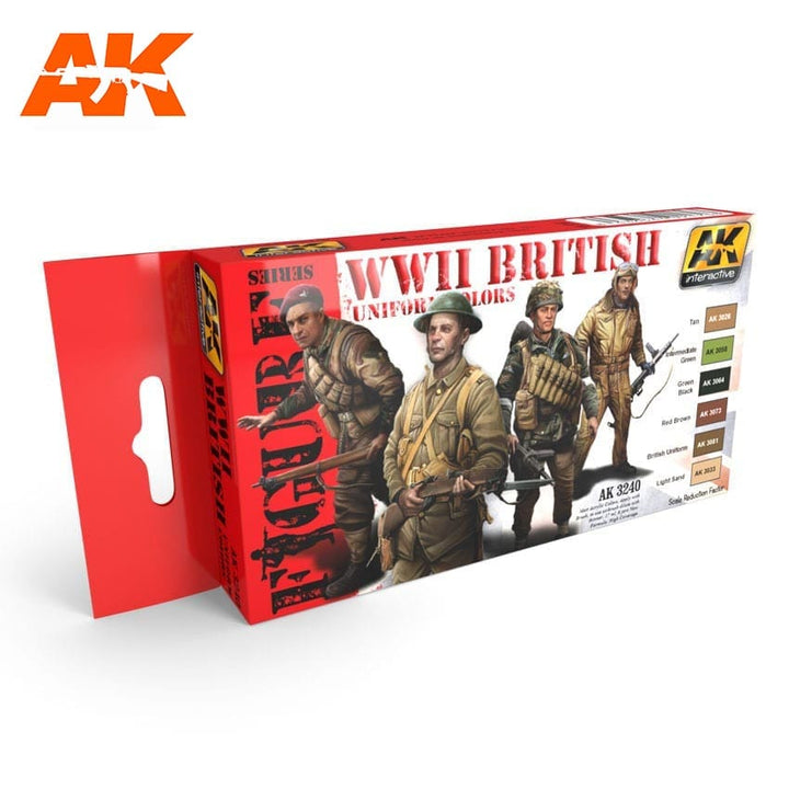 AK Interactive WWII British Uniform Colors | 8436564921703