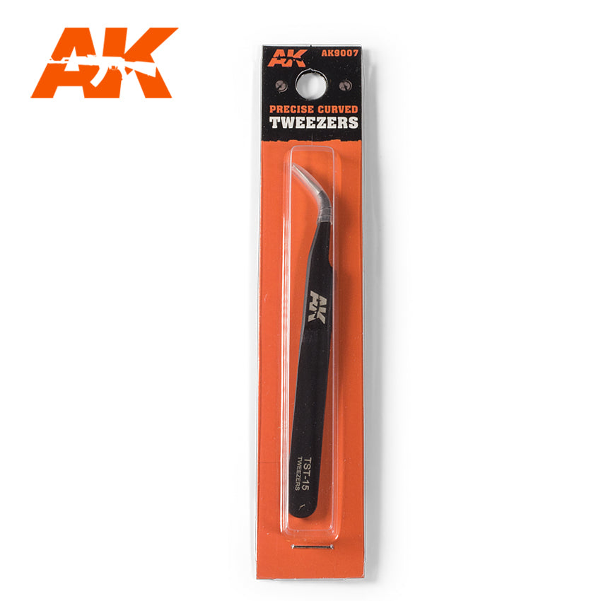 AK Interactive Precise Curved Tweezers | 8435568305175