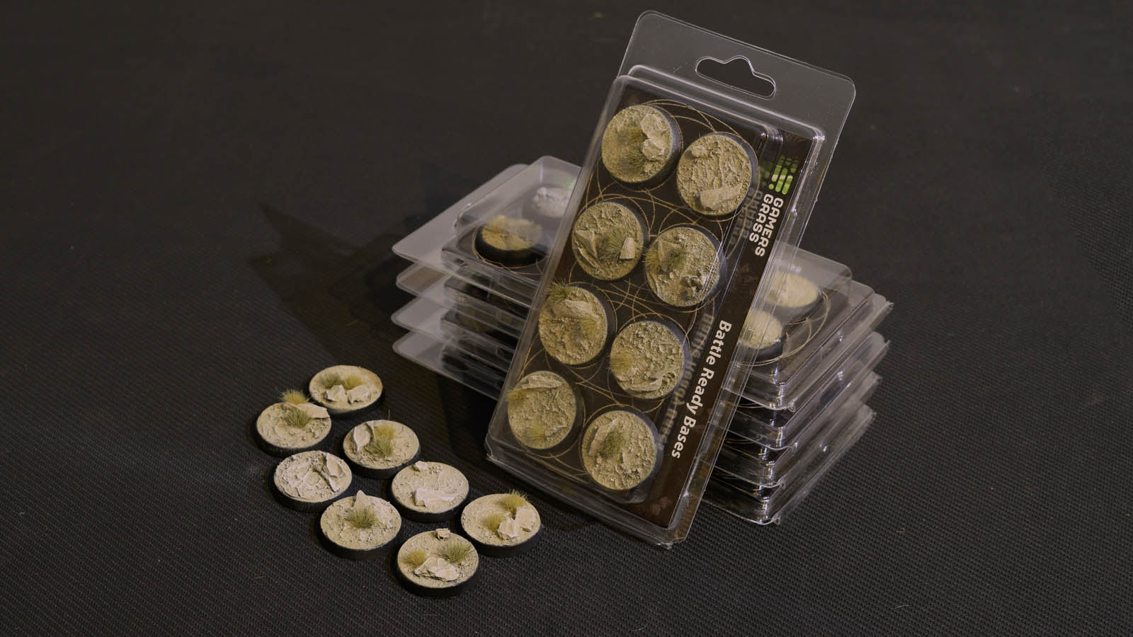 Gamers Grass Battle Ready Bases - Arid Steppe - Round 32mm (x8) | 738956788627