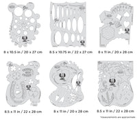 IWATA Artool Blasted FX Set Freehand Airbrush Template by Ryan 'Ryno' Templeton | 758240150978