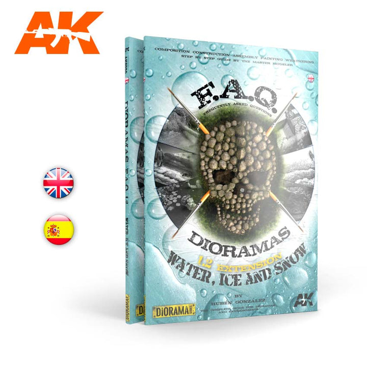 AK Interactive Dioramas FAQ 1.2 Extension - Water, Ice & Snow - English | 8436564924940