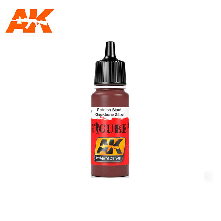 AK Interactive Reddish Black Cheekbone Glaze | 8436535573870