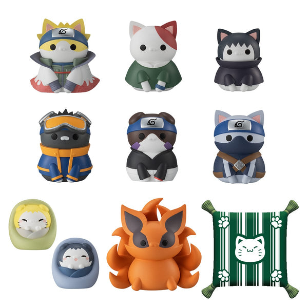 Megahouse Mega Cat Project Nyaruto! Naruto Shippuden Once Upon A Time in Konoha, Complete Set of 8 (w/ gift)