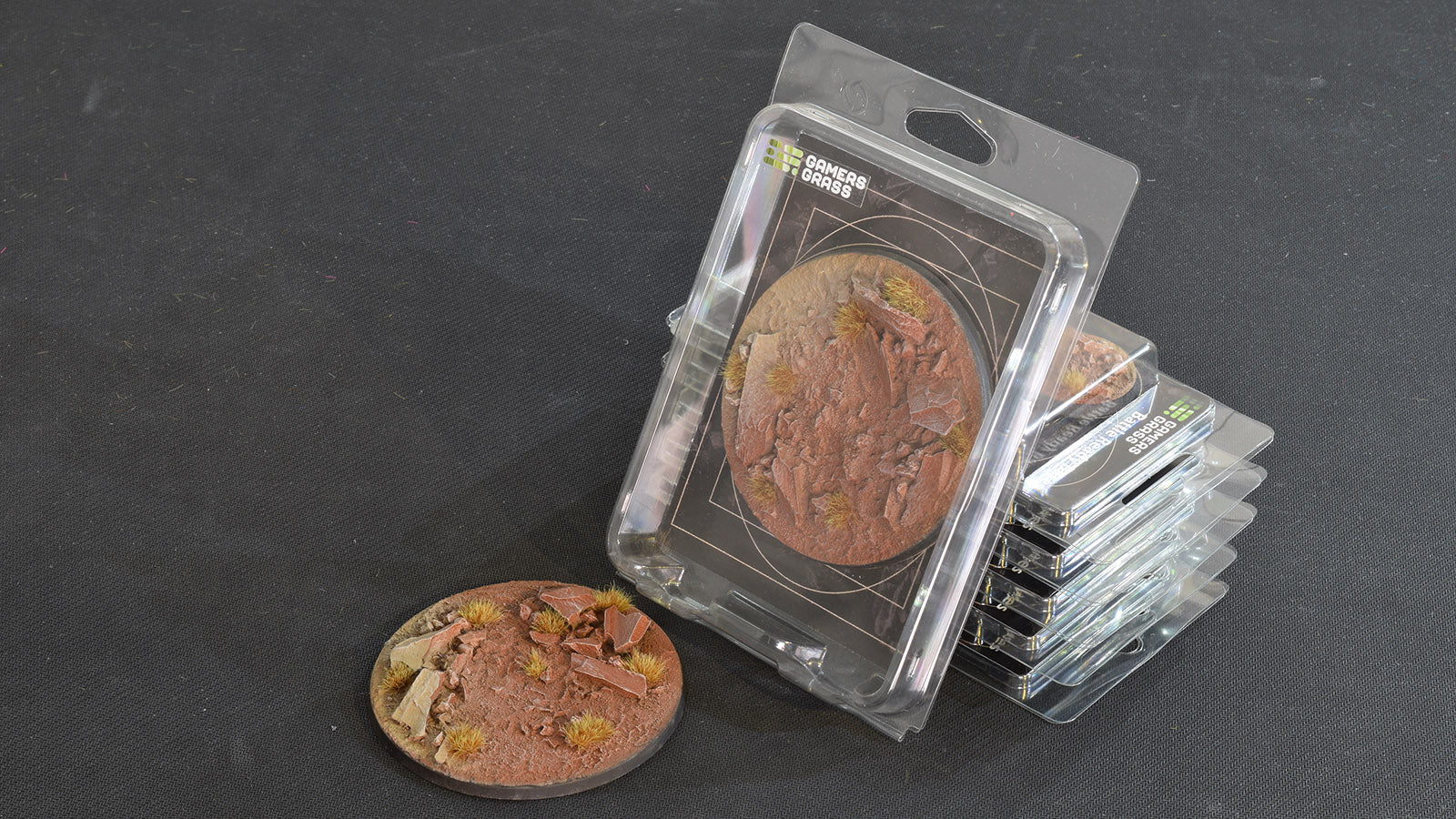 Gamers Grass Battle Ready Bases - Badlands - Round 100mm (x1) | 738956789037