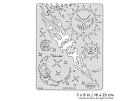 IWATA Artool Son of Skullmaster Nite & Day Freehand Airbrush Template by Craig Fraser | 758240038078
