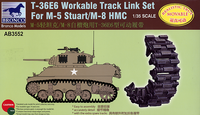 Bronco Models 1/35 T-36E6 Workable Track Link Set For M-5 Stuart/M-8 HMC | 4544032691288