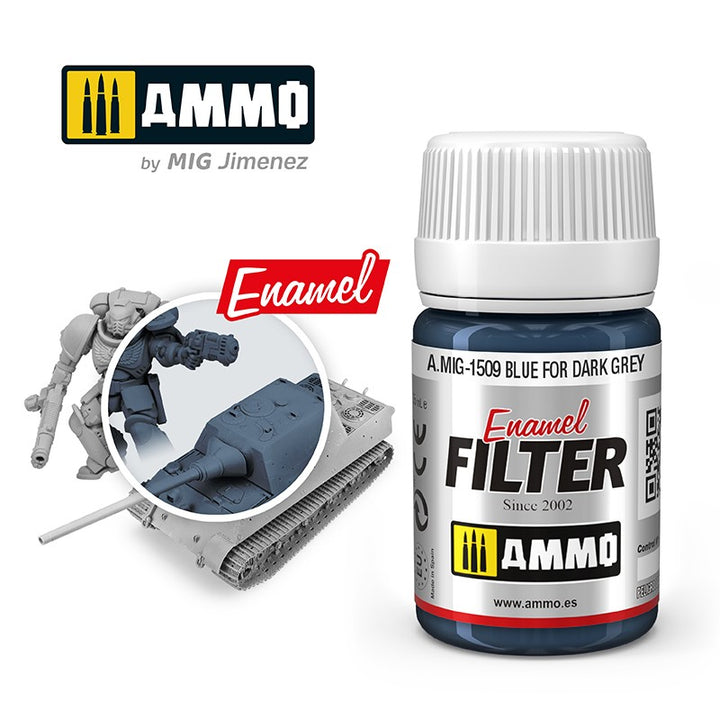 Ammo Mig Blue for Dark Grey | 8432074015093