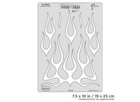 IWATA Artool Freehand Airbrush Templates Flame-o-rama Ol' School by Craig Fraser | 758240038214