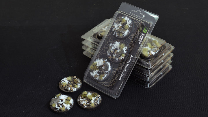 Gamers Grass Battle Ready Bases - Winter - Round 50mm (x3) | 738956788283