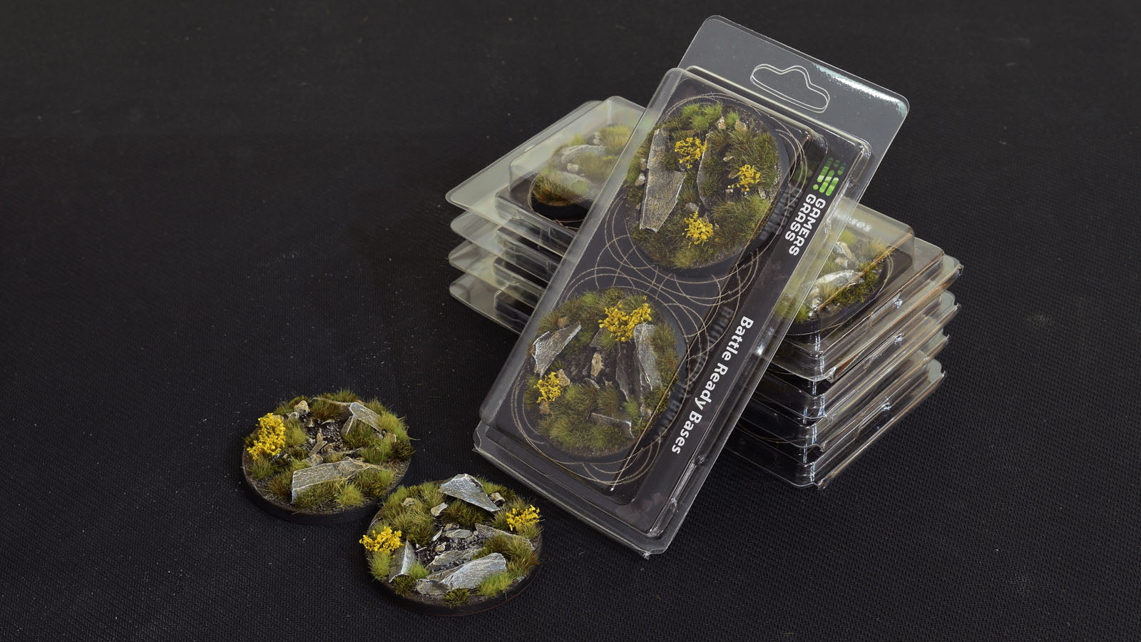 Gamers Grass Battle Ready Bases - Highland - Round 60mm (x2) | 738956788474