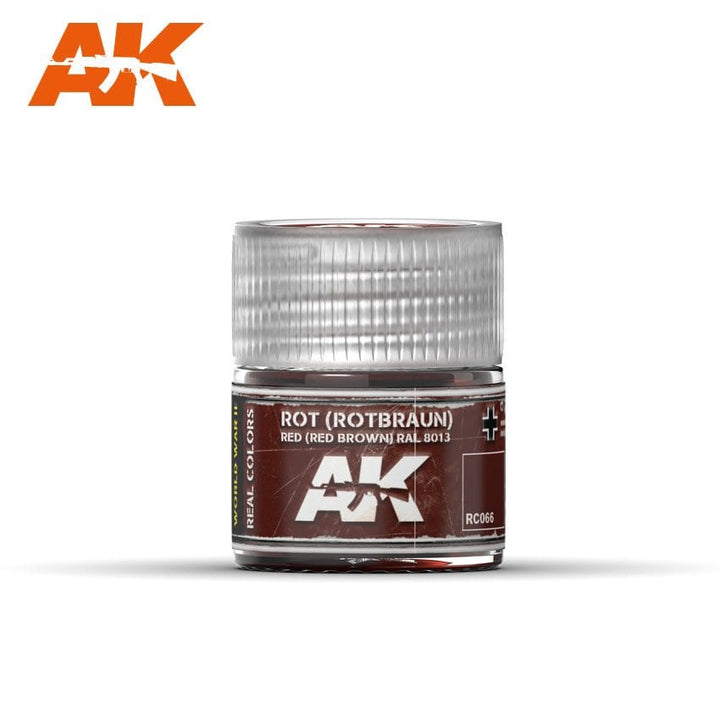 AK Interactive Real Colors Rot (Rotbraun) Red Brown RAL 8013 10ml | 8436564922991