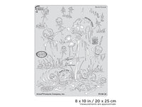 IWATA Artool Wrath of Skullmaster Burial Ground Freehand Airbrush Template by Craig Fraser | 758240038535