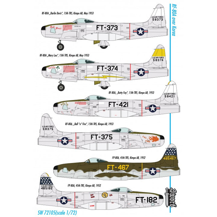 Sword Models 1/72 RF-80A over Korea, Aircraft | 8592977721054