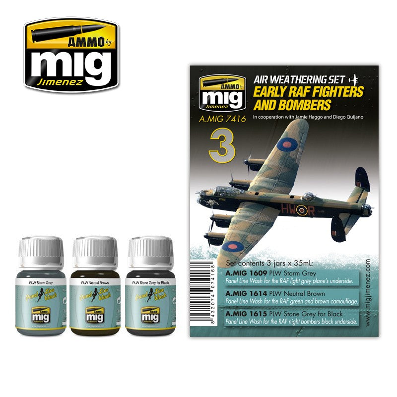 Ammo Mig Early RAF Fighters and Bombers Air Weathering Set