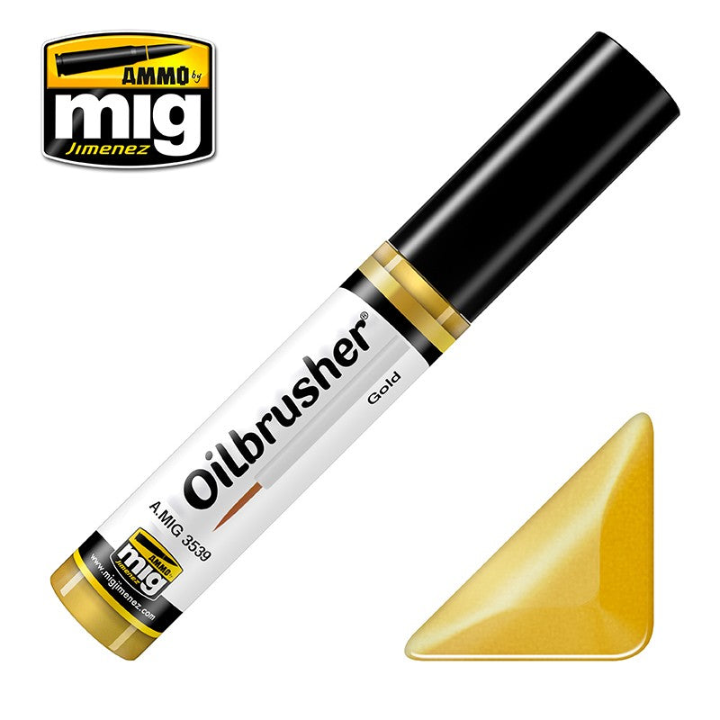 Ammo Mig Oilbrusher - Gold | 8432074035398