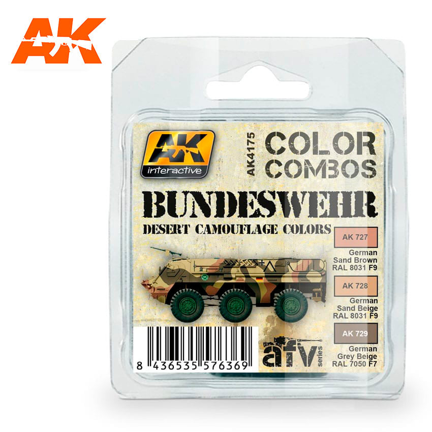 AK Interactive Bundeswehr Desert Camouflage Colors Combo | 8436535576369