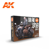 AK Interactive 3G Skin and Leather Colors Set | 8435568308206