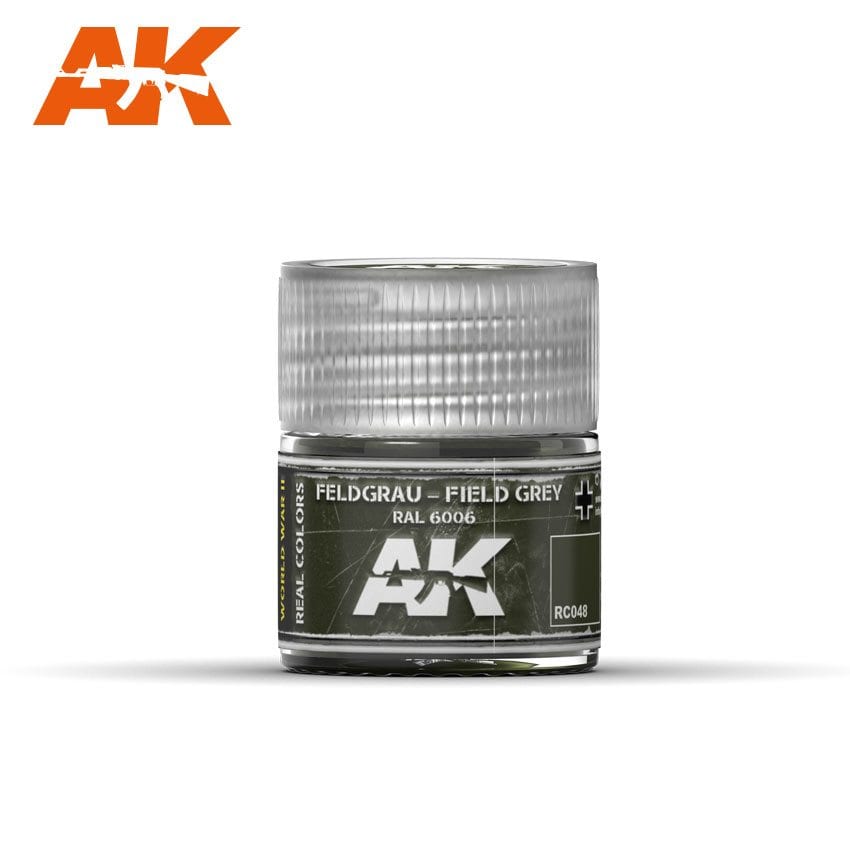 AK Interactive Real Colors Feldgrau-Field Grey RAL 6006 10ml | 8436564922816