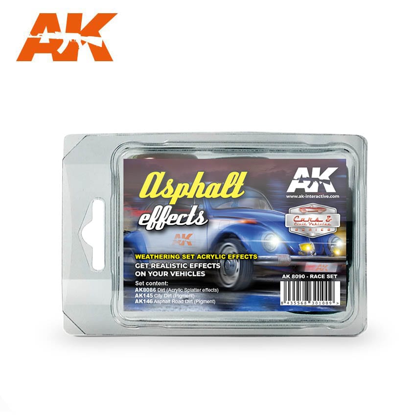 AK Interactive Asphalt Effects (Race Set) | 8435568301009