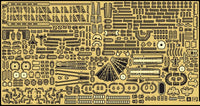 Pit Road 1/700 Detail Up Parts Set For IJN Battleship Musashi | 4986470019905
