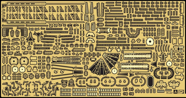 Pit Road 1/700 Detail Up Parts Set For IJN Battleship Musashi | 4986470019905