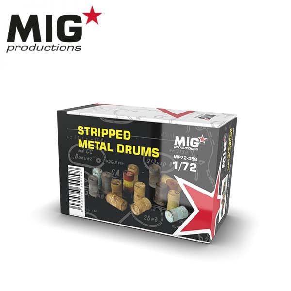 MIG 1/72 Stripped Metal Drums | 8435568300798