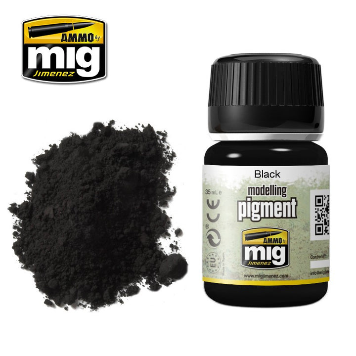 Ammo Mig Matt Black Pigment | 8432074030010