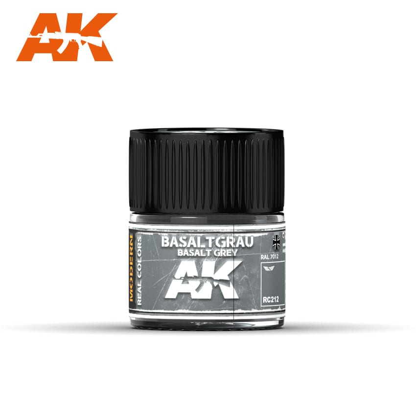AK Interactive Real Colors Basaltgrau-Basalt Grey RAL 7012 10ml | 8436564925138