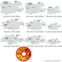 IWATA Artool True Fire Freehand Airbrush Template by Mike Lavallee | 758240138358