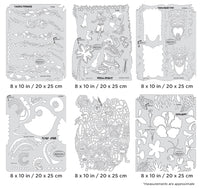 IWATA Artool Tiki Master II Freehand Airbrush Template Set by Dennis Mathewson | 758240132950