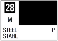 Mr Hobby Mr. Color 28 - Steel (Metallic/Primary) - 10ml | 4973028535860