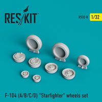 Res/Kit F-104 (A/B/C/D) 'Starfighter' wheels set | 4824593100086