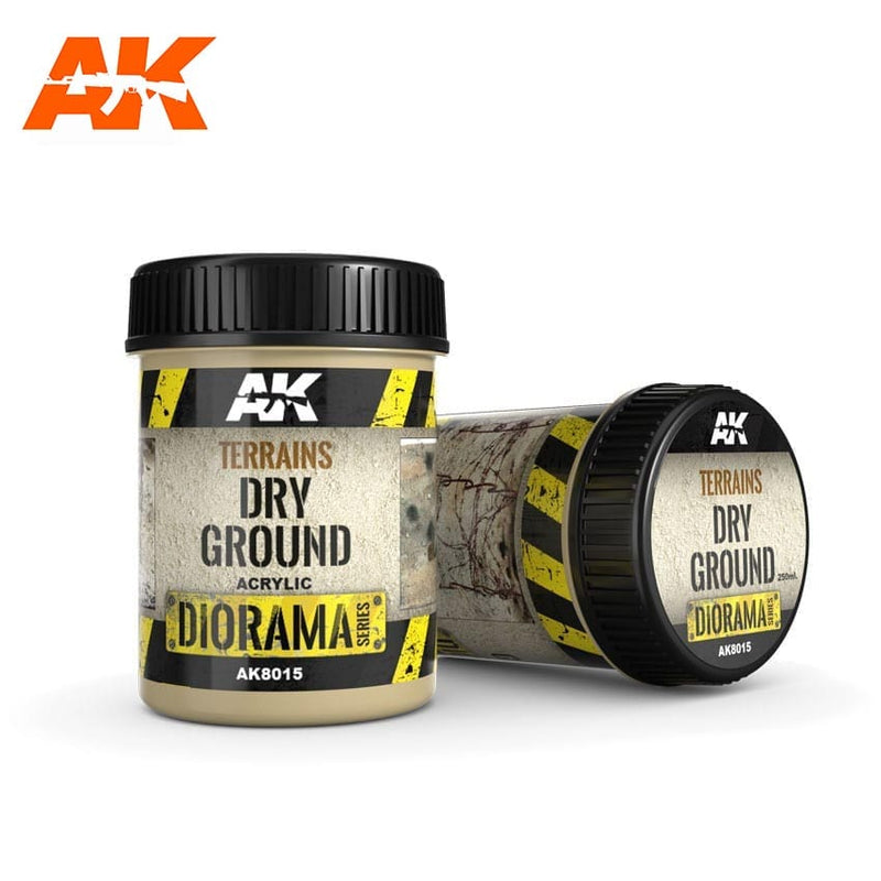 AK Interactive Terrains Dry Ground - 250ml (Acrylic)