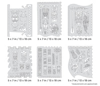 IWATA Artool Tiki Master Mini Series Freehand Airbrush Template Set by Dennis Mathewson | 758240038283