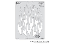 IWATA Artool Flame-o-rama 2 Classico Freehand Airbrush Template by Craig Fraser | 758240038436