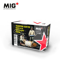 AK Interactive 1/35 WWII US Artillery Crew 'Easter Gifts' Plastic Model Kit | 8435568306141