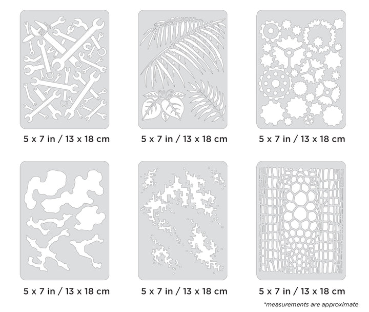 IWATA Artool FX4 Mini Series Set Freehand Airbrush Template by Craig Fraser | 758240138570