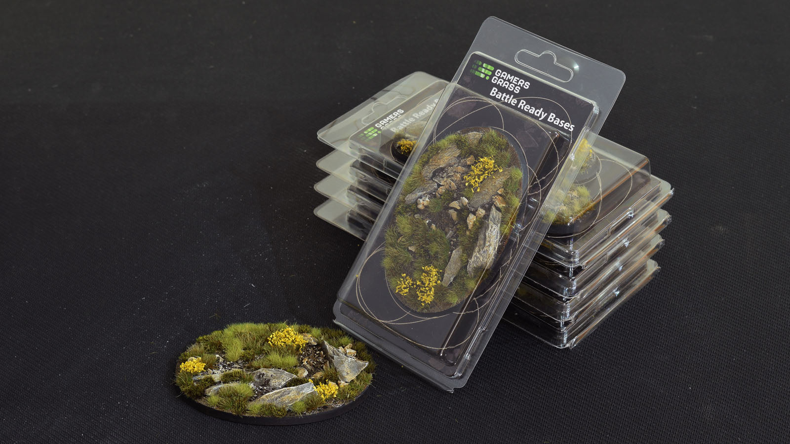 Gamers Grass Battle Ready Bases - Highland - Oval 105mm (x1) | 738956788511