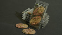 Gamers Grass Battle Ready Bases - Badlands - Oval 90mm (x2) | 738956788863