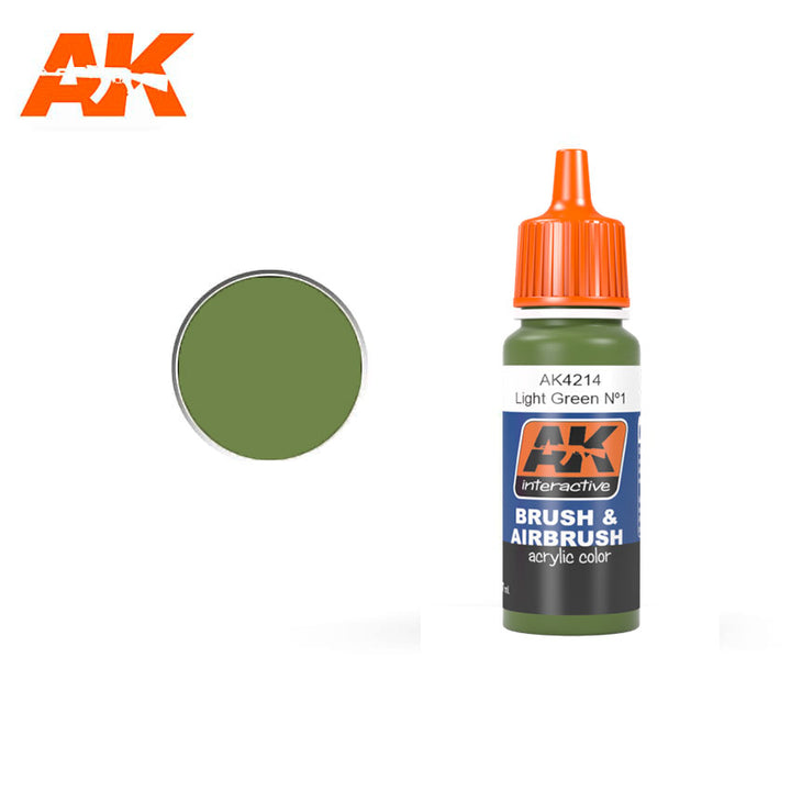 AK Interactive Light Green No1 (FS34151) | 8436564920041