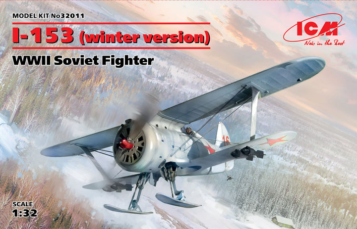 ICM 1/32 I-153 (winter version), WWII Soviet Fighter | 4823044405008