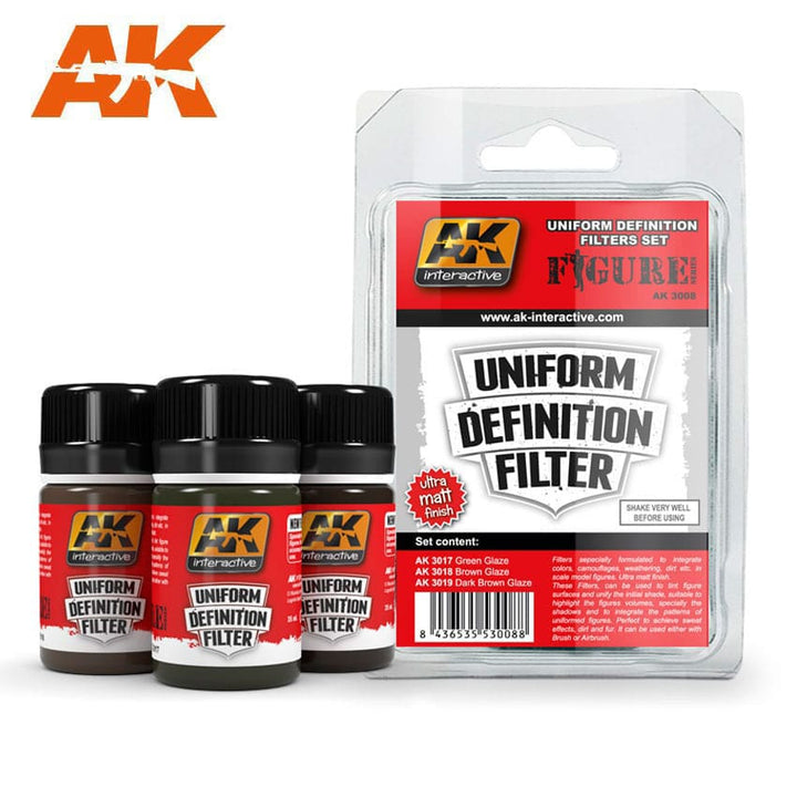 AK Interactive Uniform Definition Filter (Set Of 3) | 8436535573801