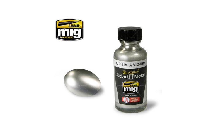 Ammo Mig Stainless Steel Alclad Metallic Paint ALC115, 30ml | 8432074082170