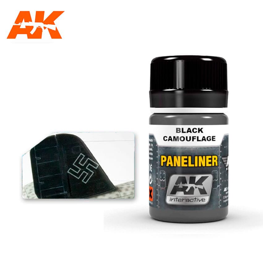 AK Interactive Paneliner For Black Camouflage 35ml | 8436535573559