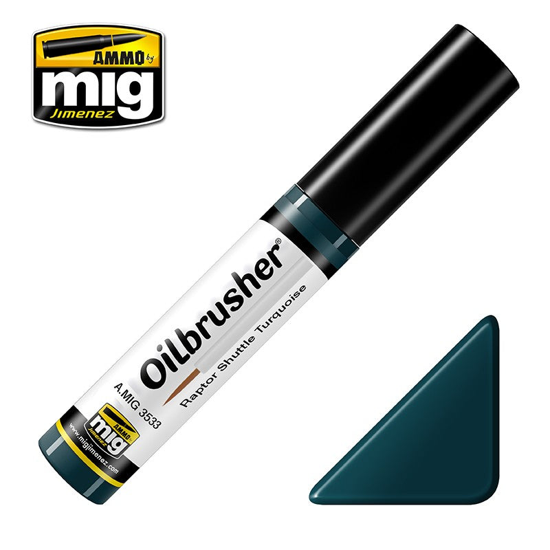 Ammo Mig Oilbrusher - Raptor Shuttle Turquoise | 8432074035336
