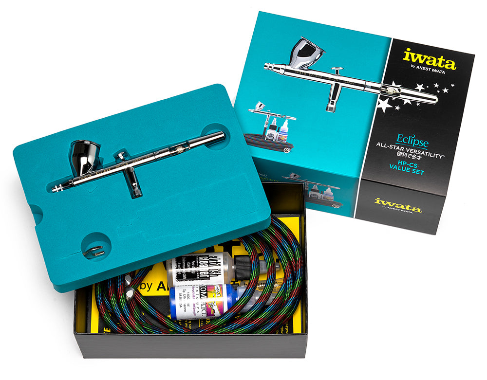 IWATA Eclipse HP-CS Value Airbrush Set | 734748145036
