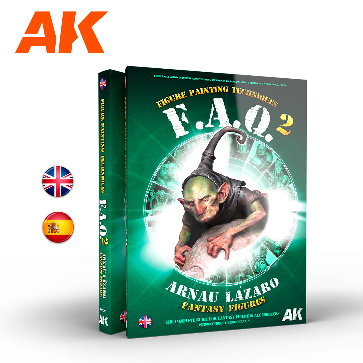 AK Interactive FAQ 2: Fantasy Figures Painting Techniques By Arnau Lázaro - English | 8435568334038
